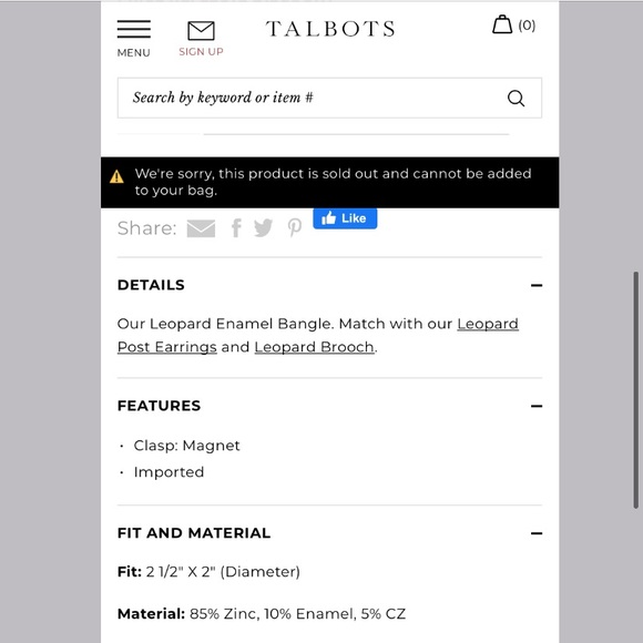 SOLD - Leopard Bangle! - Picture 7 of 7